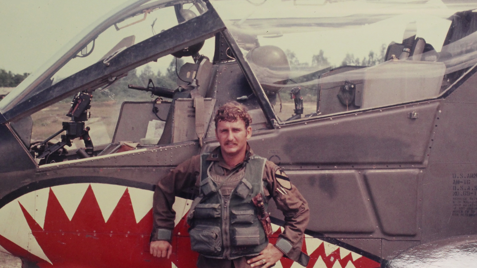 Greg Jones with helicoptor 1972